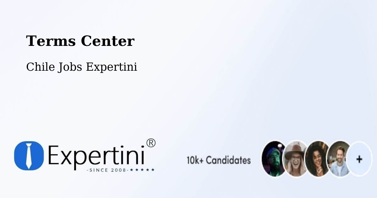 Terms of Service – O'Higgins - Chile Jobs Expertini